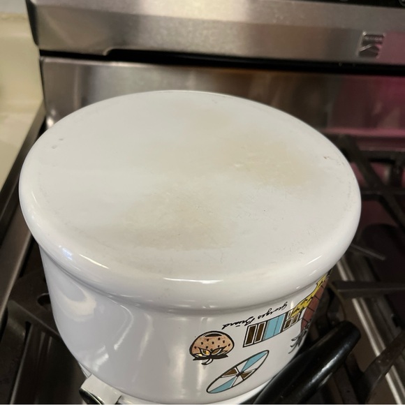 Vintage MCM Georges Briard Enamel Teapot Kettle Pineapple Ambrosia - Picture 5 of 6